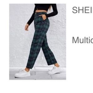 Shein Plaid Ankle Trouser